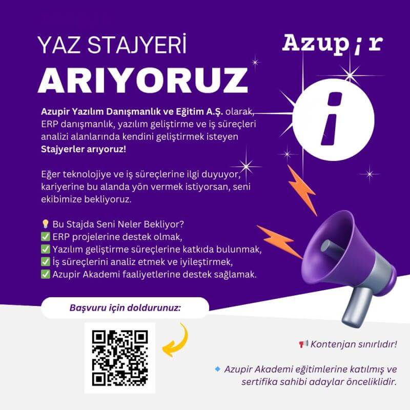 Azupir Software & Consulting-Yaz Stajyeri