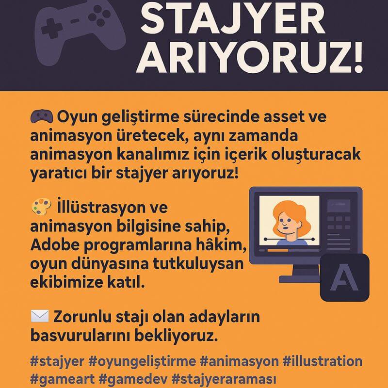 Veloralp Studio-Stajyer İlanı