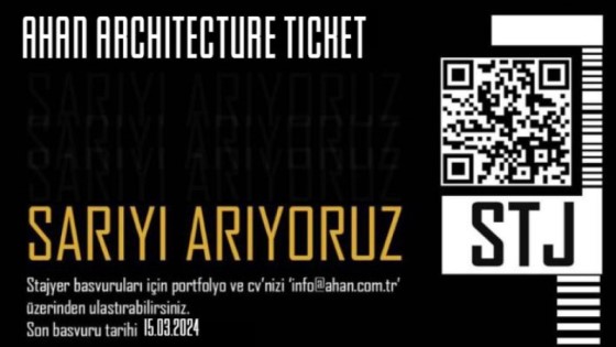 A-HAN ARCHITECTURAL DESIGN-Stajyer İlanı