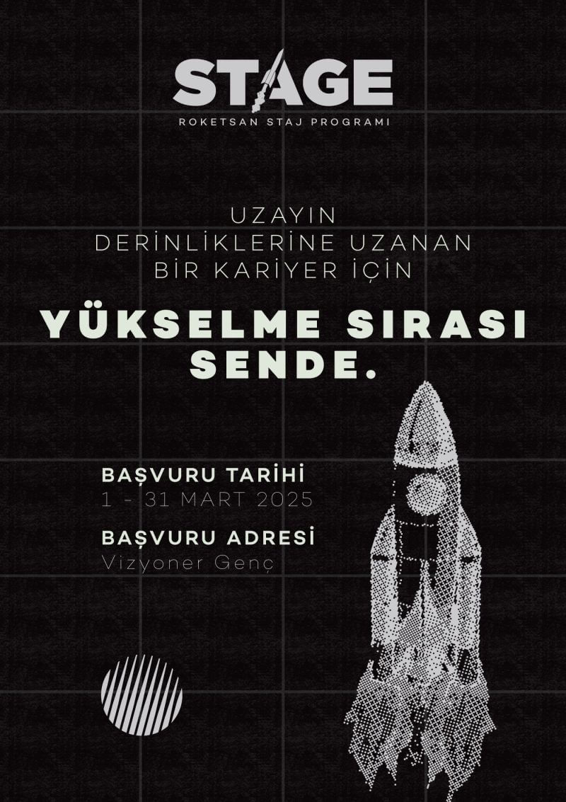 ROKETSAN-STAGE Staj Programı 2025 başvuruları başladı