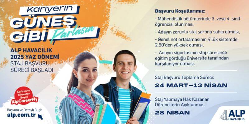 Alp Havacılık-Yaz Dönemi Staj Programı