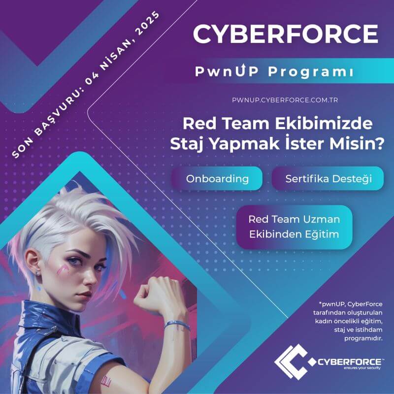 CyberForce Security Operations Center-PwnUP 2025 Yılı Staj Dönemi Başlıyor