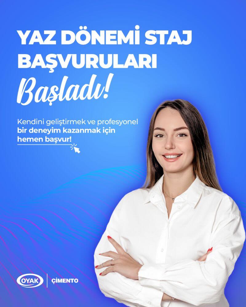 OYAK Çimento-Yaz Dönemi Staj İlanı