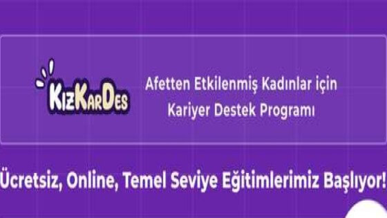 KızKarDes-Afetten Etkilenmiş Kadınlar için Kariyer Destek Programı