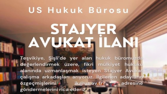US Hukuk Bürosu - Stajyer Avukat İlanı