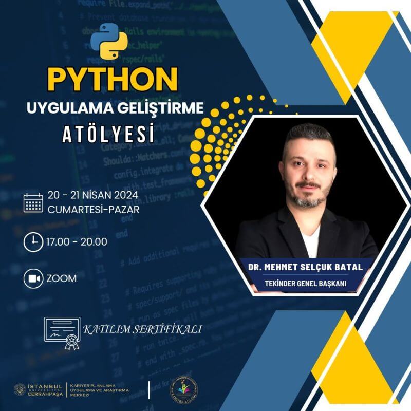 Python Uygulama Geliştirme Atölyesi